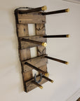 3 Cowboy Hat Rack Vertical | Cowboy Hat Holder | Rustic Western Hat Display | Handcrafted Wooden Organizer | Space-Saving Home Decor | Made in USA