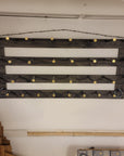 12 Cowboy Hat Rack | Cowboy Hat Holder |  Rustic Western Hat Display | Handcrafted Wooden Organizer | Space-Saving Home Decor | Made in USA