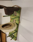 4 Cowboy Hat Rack Vertical | Cowboy Hat Holder |  Rustic Western Hat Display | Handcrafted Wooden Organizer | Space-Saving Home Decor | Made in USA