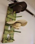 4 Cowboy Hat Rack Vertical | Cowboy Hat Holder |  Rustic Western Hat Display | Handcrafted Wooden Organizer | Space-Saving Home Decor | Made in USA