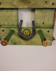 4 Cowboy Hat Rack Vertical | Cowboy Hat Holder |  Rustic Western Hat Display | Handcrafted Wooden Organizer | Space-Saving Home Decor | Made in USA