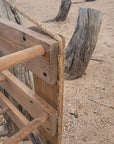 6 Cowboy Hat Rack Horizontal | Cowboy Hat Holder | Rustic Western Hat Display | Handcrafted Wooden Organizer | Space-Saving Home Decor | Made in USA