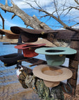 9 Cowboy Hat Rack | Cowboy Hat Holder | Rustic Western Hat Display | Handcrafted Wooden Organizer | Space-Saving Home Decor | Made in USA