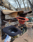9 Cowboy Hat Rack | Cowboy Hat Holder | Rustic Western Hat Display | Handcrafted Wooden Organizer | Space-Saving Home Decor | Made in USA