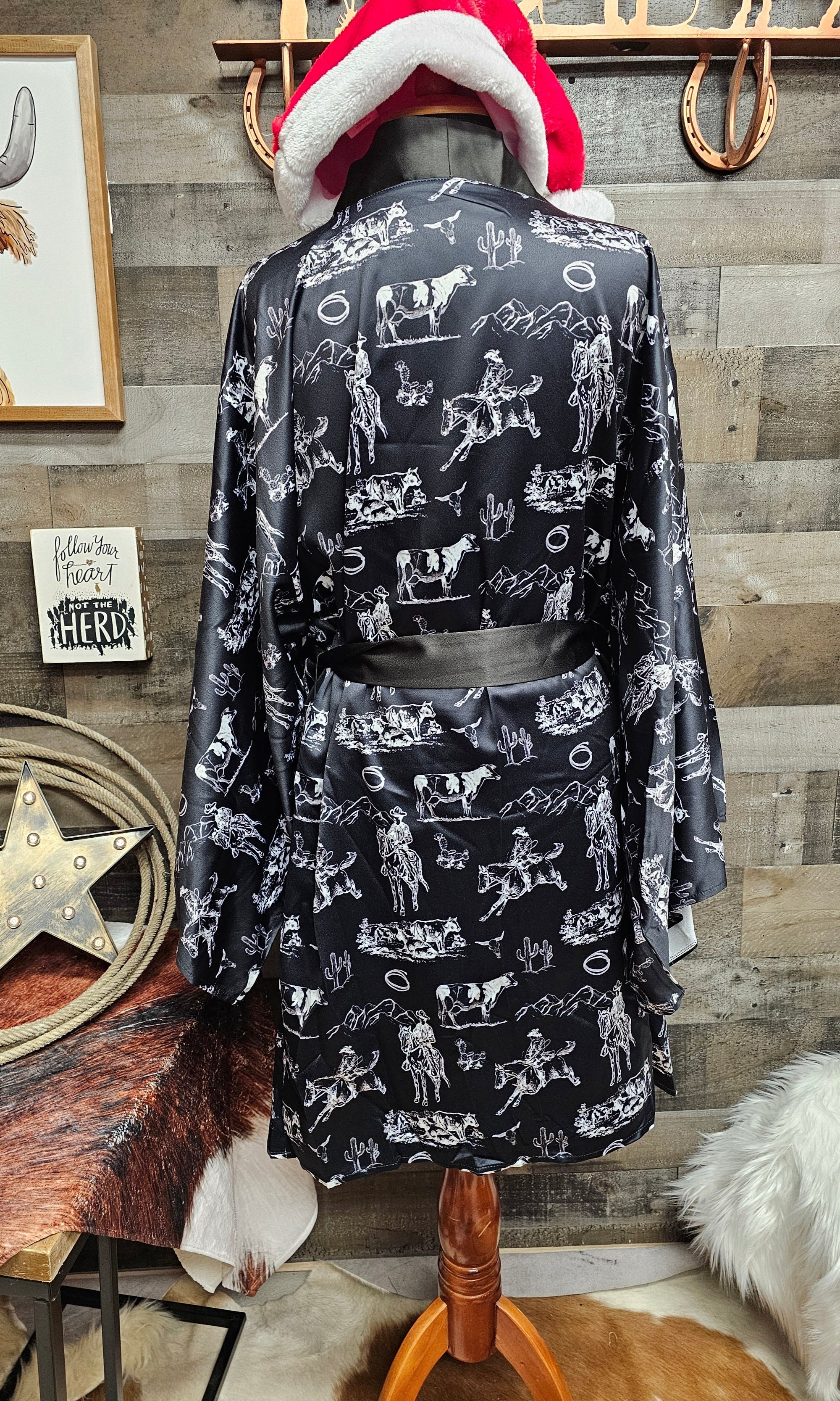 Ranch Life Women&#39;s Lounge Kimono Robe