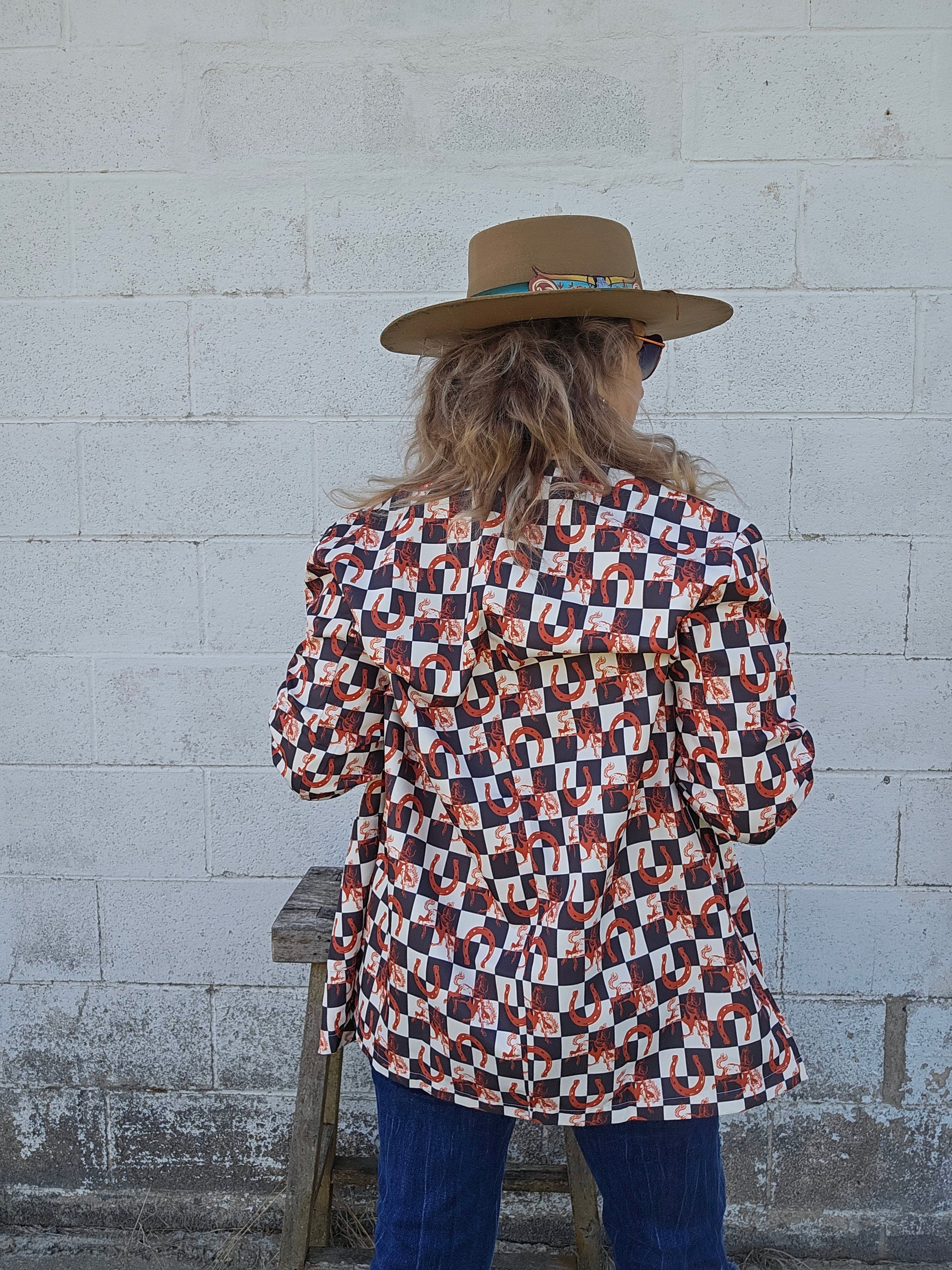 Checkered Rodeo Women&#39;s Western Blazer