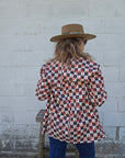 Checkered Rodeo Women's Western Blazer