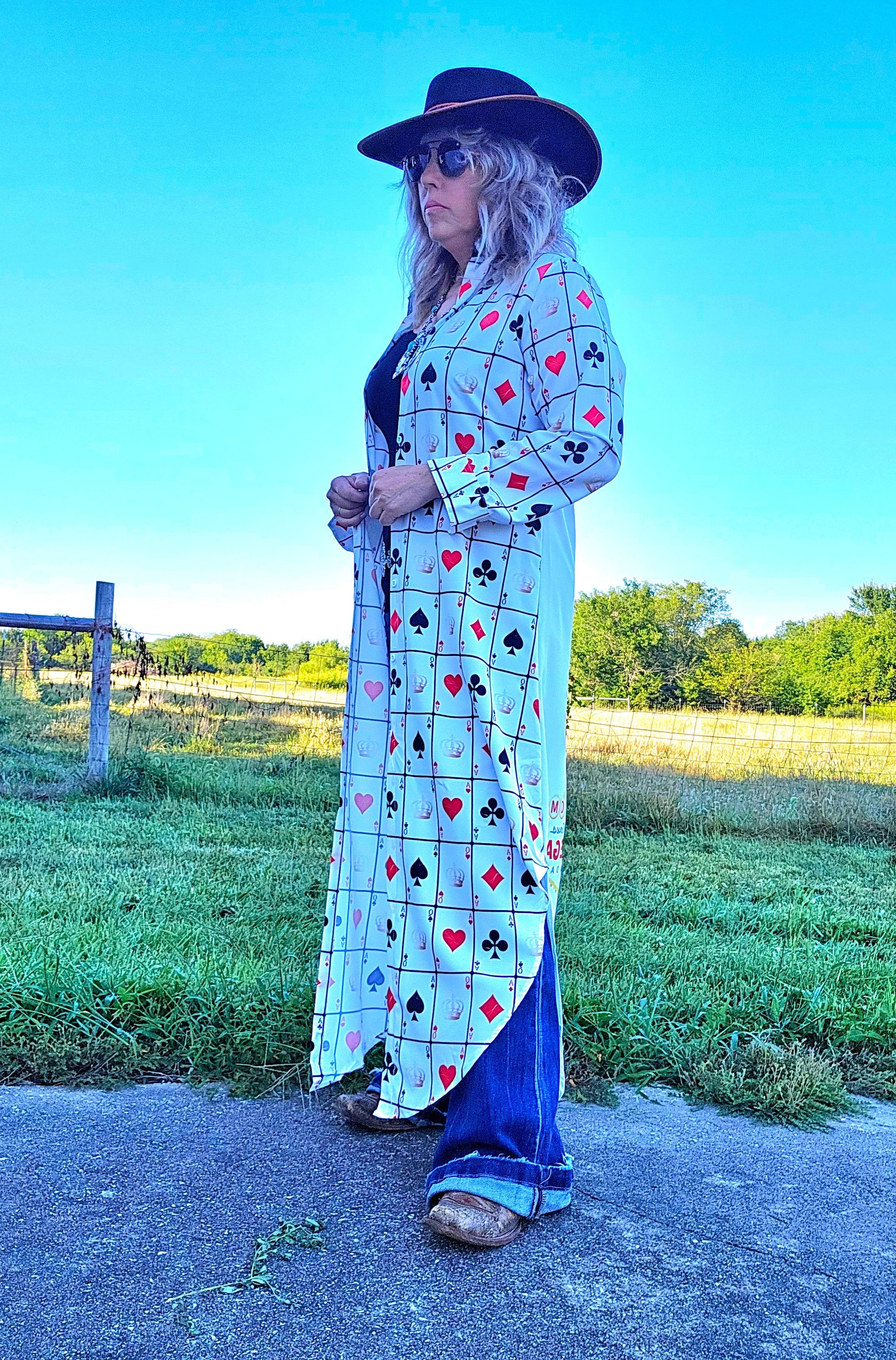 Viva Las Vegas Rodeo Women&#39;s Western Duster Dress