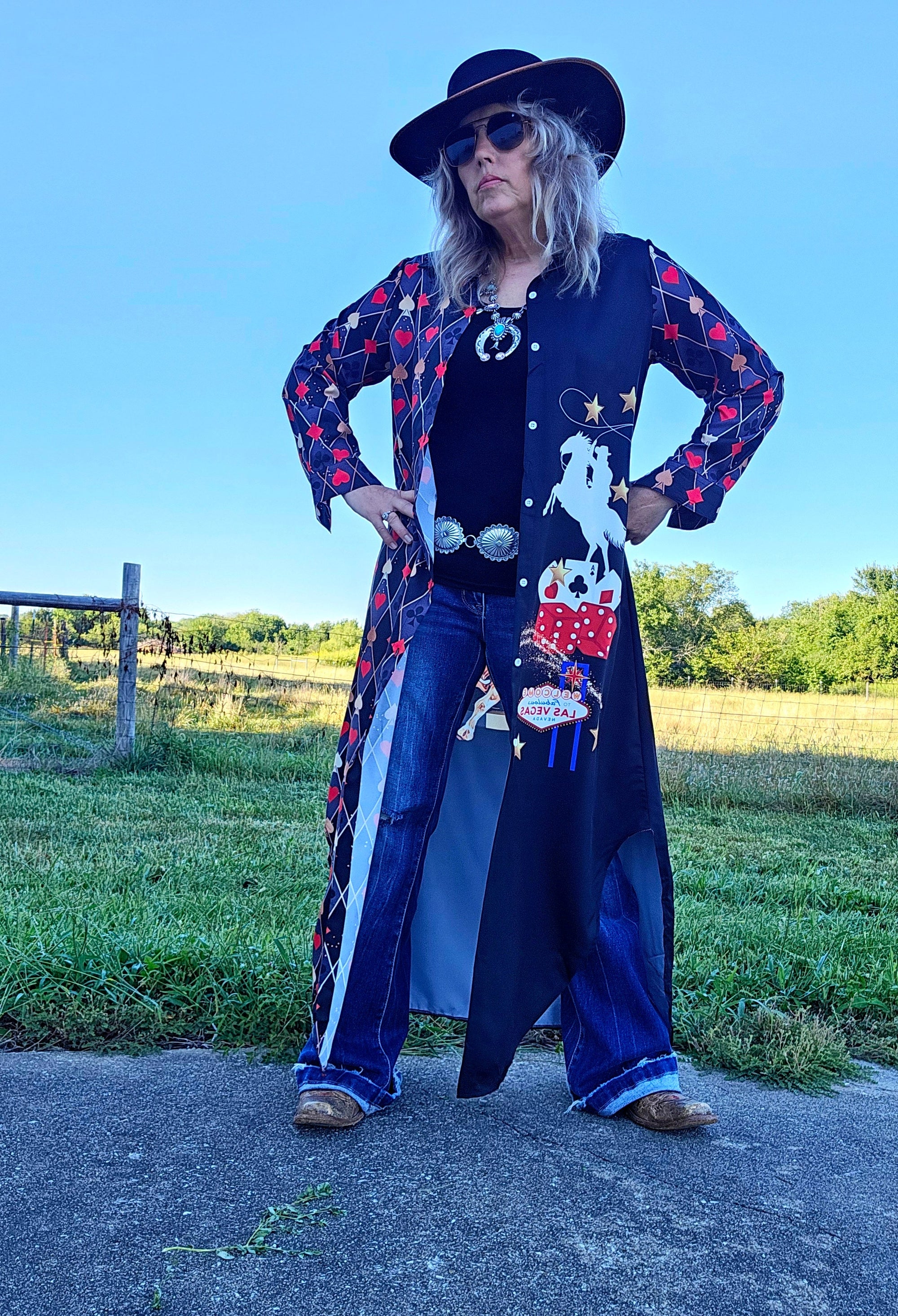 Vegas Rodeo Women&#39;s Western Duster Dress
