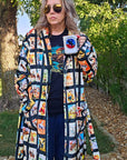Vintage Cowboy Collage Western Robe