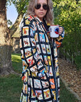 Vintage Cowboy Collage Western Robe
