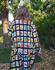 Vintage Cowboy Collage Western Robe