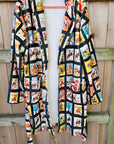 Vintage Cowboy Collage Western Robe