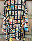Vintage Cowboy Collage Western Robe