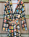 Vintage Cowboy Collage Western Robe