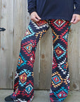 Colorful Aztec Flare Pants