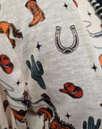Rodeo Cowboy Print Lightweight Cardigan