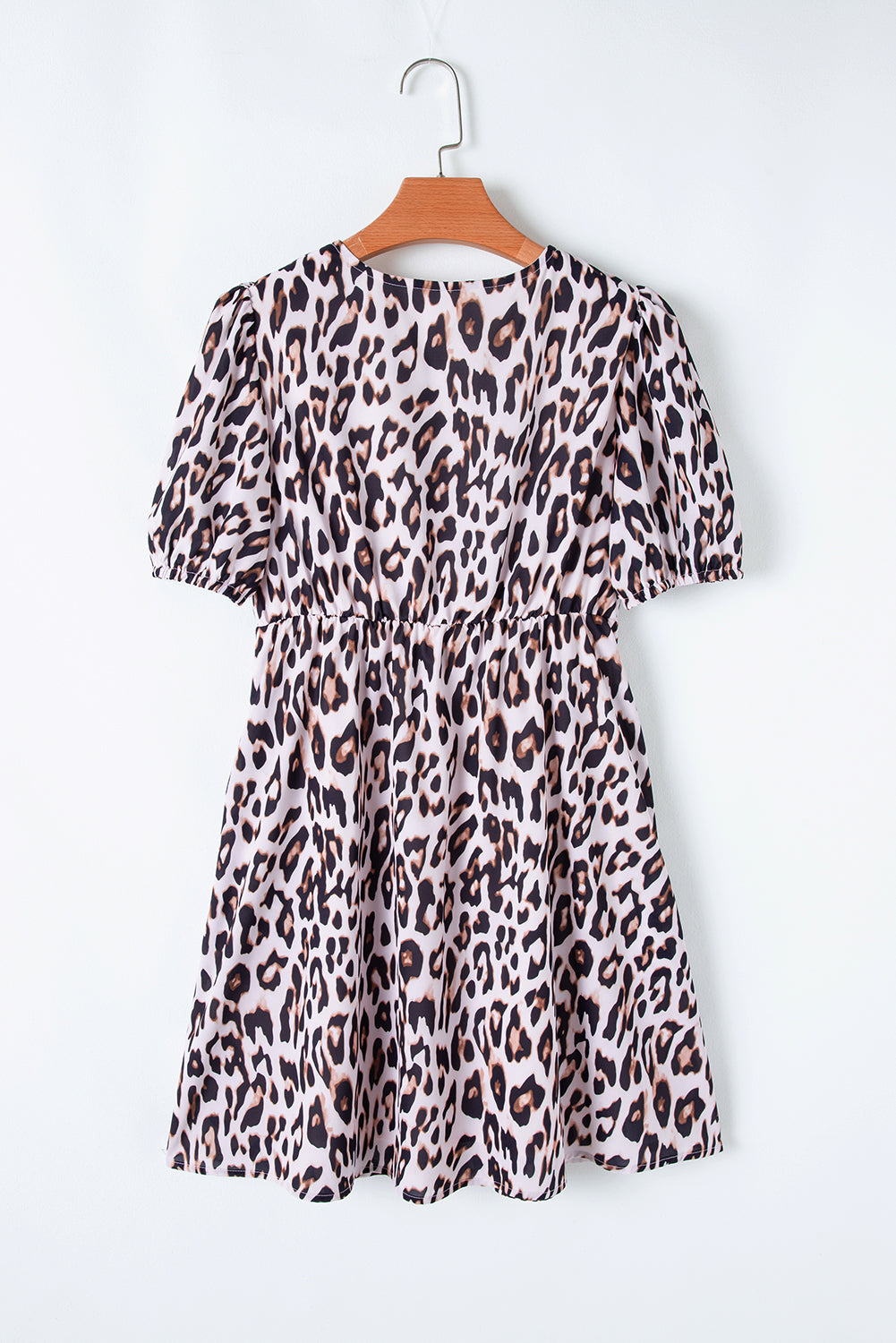 Jayleen Leopard Short Sleeve Mini Dress