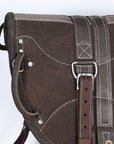 Hilason Natural Horsemanship Leather Bareback English Treeless Saddle Pad
