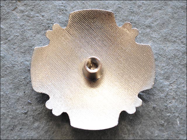 Western Screw Back Concho 1 Cross Gun Shooting Bling Silver Saddle