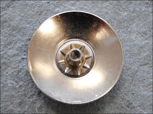 Hilason 3 Tone Finishing Round Conchos Copper Dome Silver And Brown