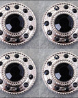Western Screw Back Concho1 Black Crystal Wheel Bling Headstall Cowgirl