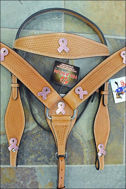 HILASON Western Horse Headstall Breast Collar Set Tack Genuine American Leather