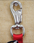 Weaver Red Nylon Tack Horse Trailer Tie Nickel Plated Hardware