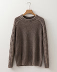Aria Knit Sleeve Casual Sweater