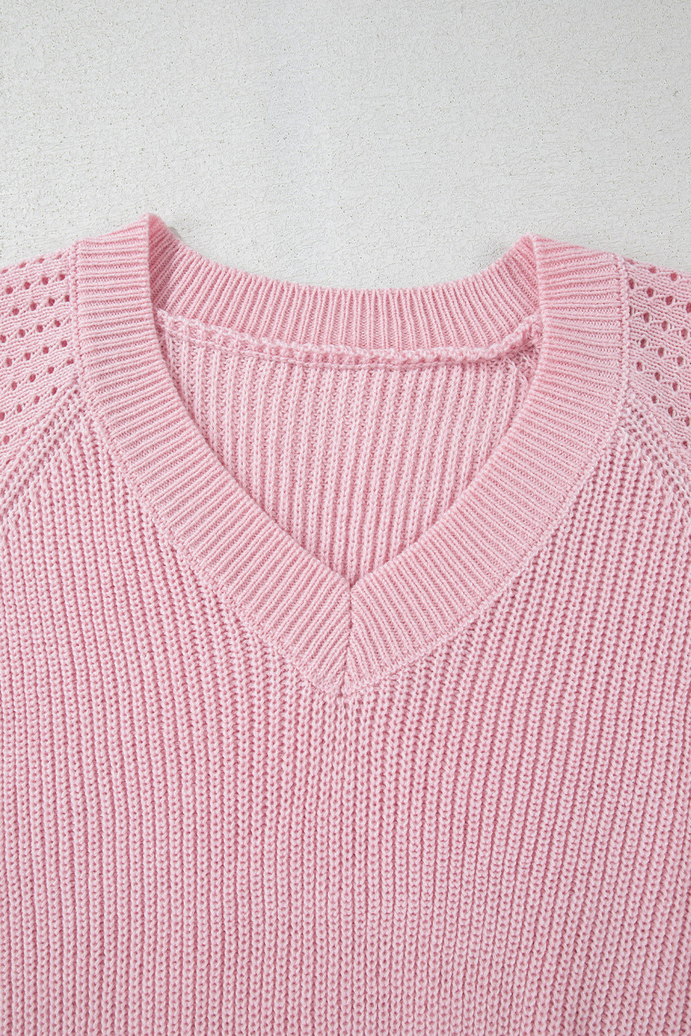 Evelyn Eyelets Raglan Sleeve Sweater