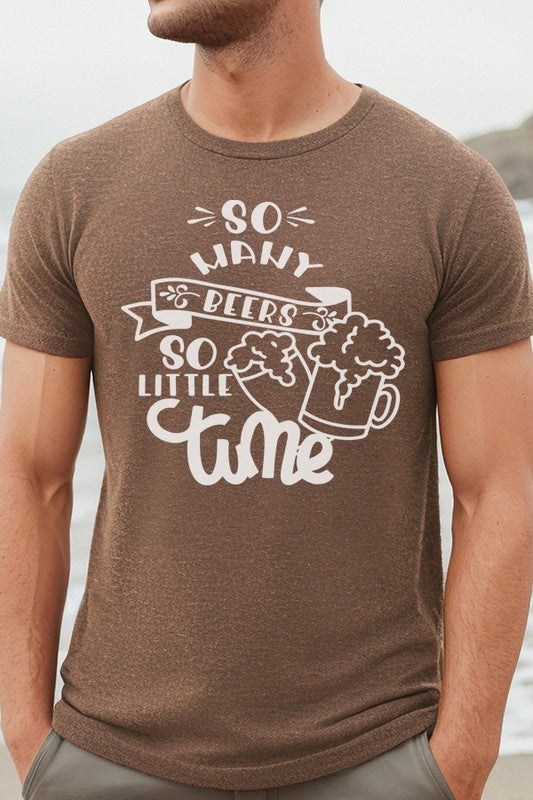 Men's Tee So Many Beer So Little Time Graphic Tee