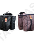 Hilason Black Western Horse Tack Cordura Insulated Saddle Bag