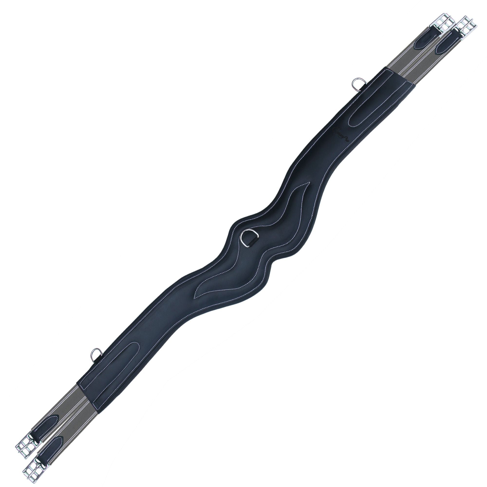 ExionPro &#39;AdaptLine&#39; Wave Over Lay Girth - Grey Elastic with White Lines