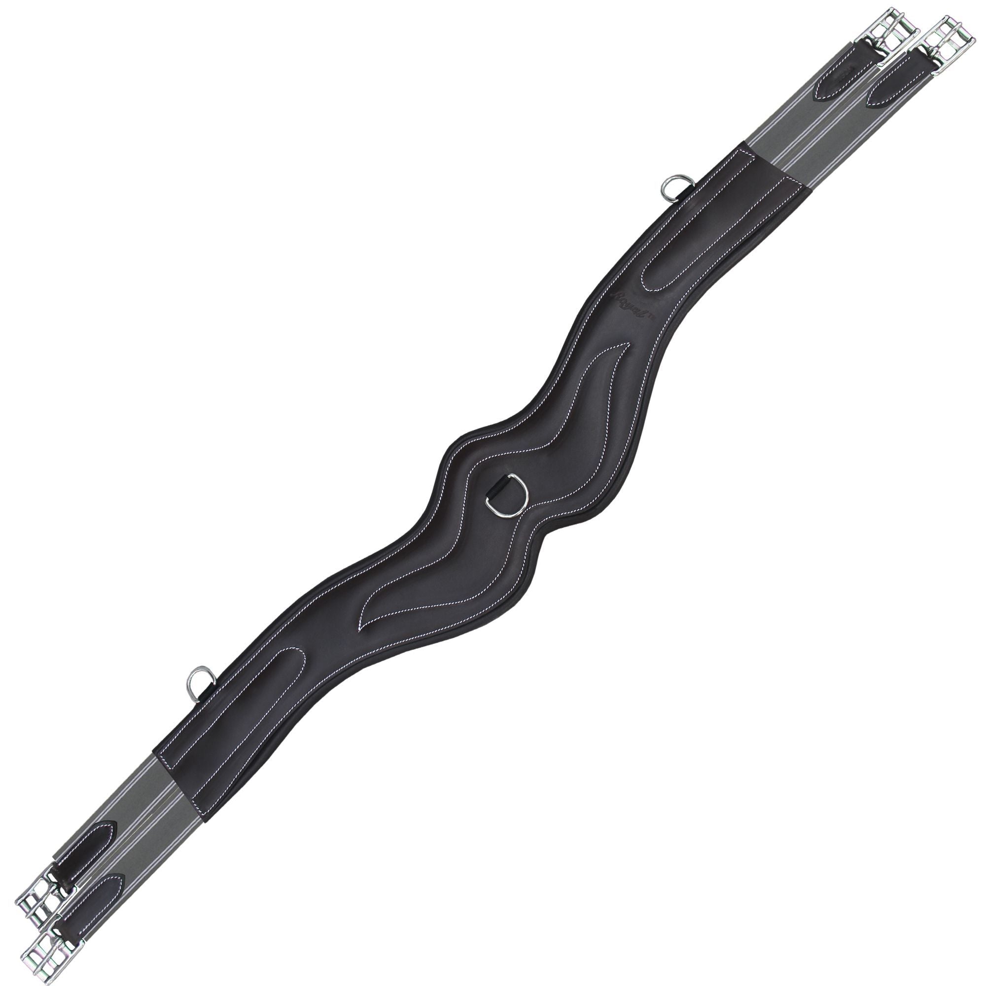 ExionPro &#39;AdaptLine&#39; Wave Over Lay Girth - Grey Elastic with White Lines