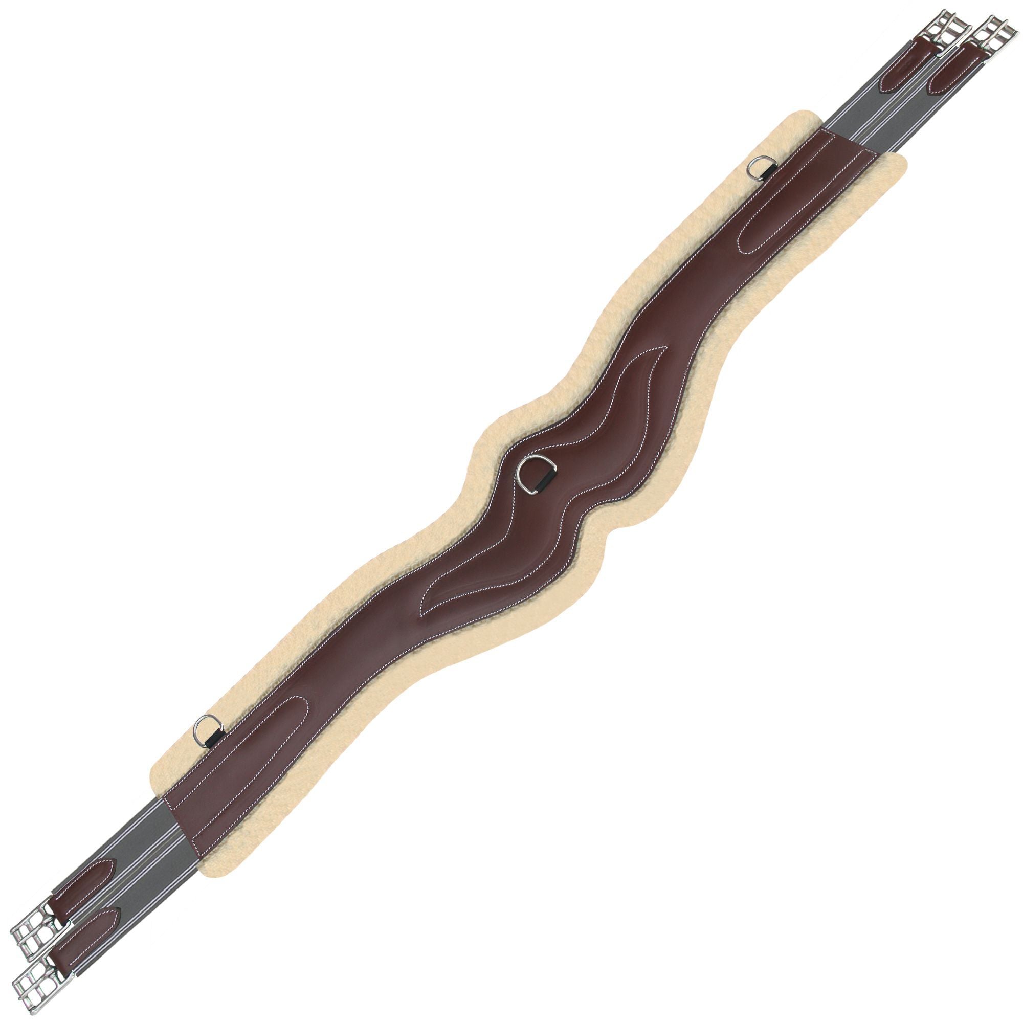 ExionPro &#39;AdaptLine&#39; Wave Over Lay Girth - Grey Elastic with White Lines