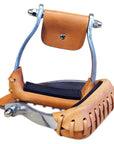 Hilason Western Horse Tack Aluminum Barrel Racer Saddle Stirrups