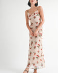 COWL NECK MAXI DRESS WITH OPEN BACK