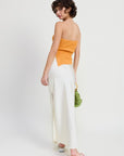 RIBBED ASYMMETRICAL HEM TUBE TOP