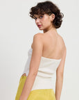 RIBBED ASYMMETRICAL HEM TUBE TOP