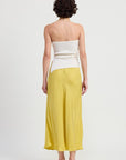 RIBBED ASYMMETRICAL HEM TUBE TOP