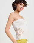 RIBBED ASYMMETRICAL HEM TUBE TOP