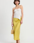 RIBBED ASYMMETRICAL HEM TUBE TOP