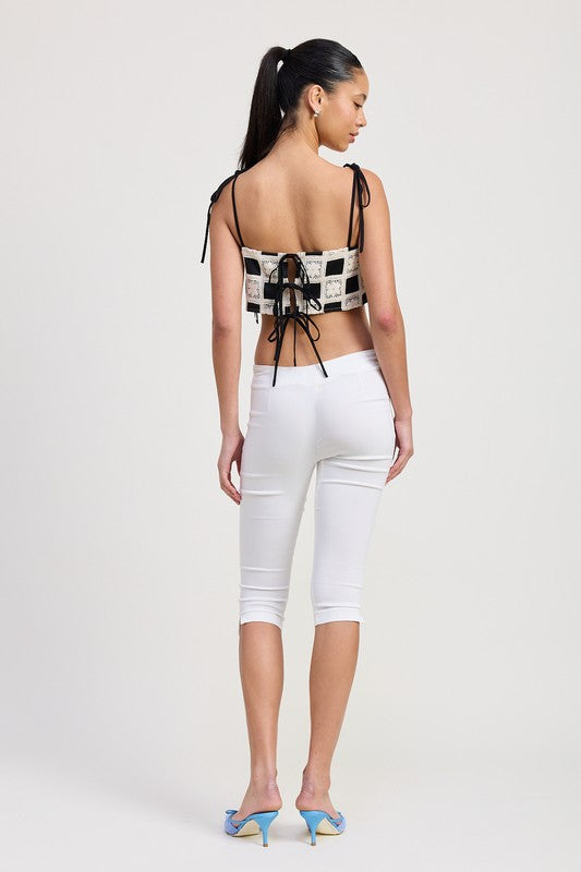 CROPPED CROCHET TOP