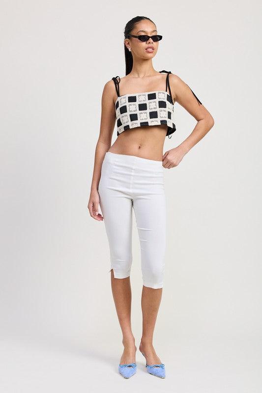 CROPPED CROCHET TOP