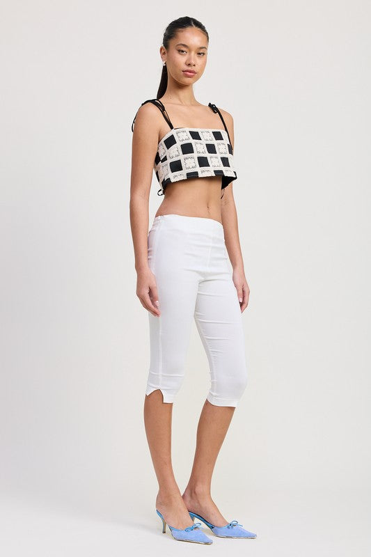 CROPPED CROCHET TOP
