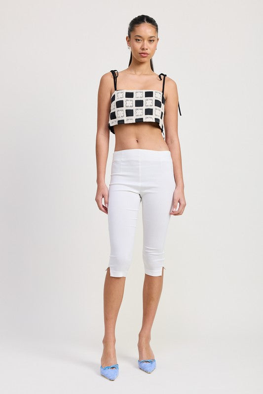 CROPPED CROCHET TOP
