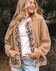 Renaona Print accent Plush Jacket