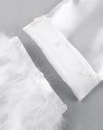 Heavenly Feathered Silk Pajamas in color options