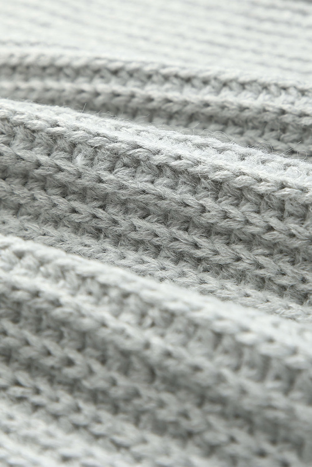 Solid Buttoned Drop Shoulder Sweater