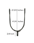 AJ Tack Men's Stainless Steel Prince of Wales English Spurs